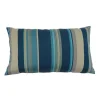 Coussin déco déhoussable en acrylique bleu Azureo - 60 x 40 x 15 cm
