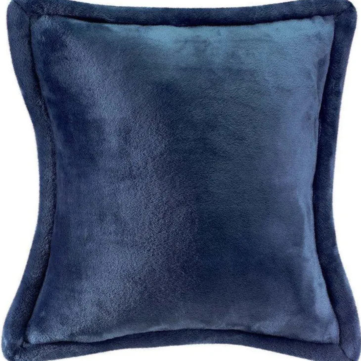Coussin décoratif coloris encre en polyester Tender Vivaraise – 50 x 50 cm