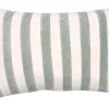 Coussin décoratif rectangulaire Marcel Lichen coloris bleu en coton - 35 x 50 cm