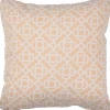 Coussin en acrylique rose blush Lorette - 44 x 44 cm