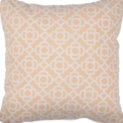 Coussin en acrylique rose blush Lorette - 44 x 44 cm