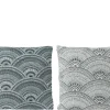 Coussin en polyester gris Eg - 45 x 45 x 12 cm