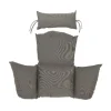 Coussin pour chaise suspendue en polyester gris - 100 x 123 x 15 cm