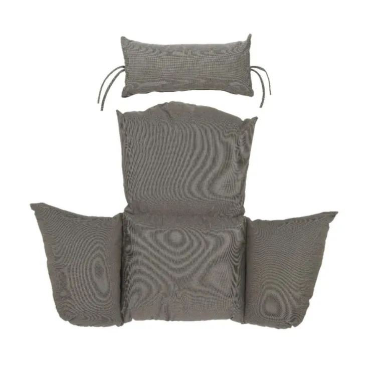 Coussin pour chaise suspendue en polyester gris - 100 x 123 x 15 cm