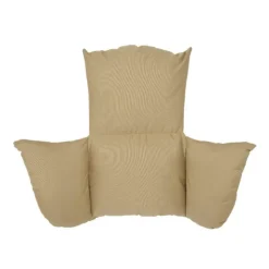 Coussin pour chaise suspendue en polyester beige - 100 x 123 x 15 cm