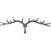 Crochet marron en fonte forme bois de cerf - 63,5 x 12,2 x 20 cm