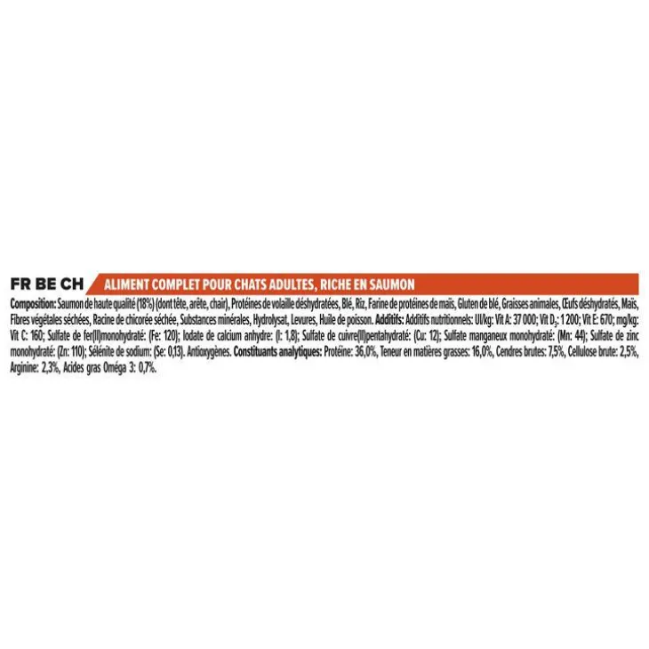 Croquette pour chat adulte au saumon et riz Pro Plan - 1,5 kg