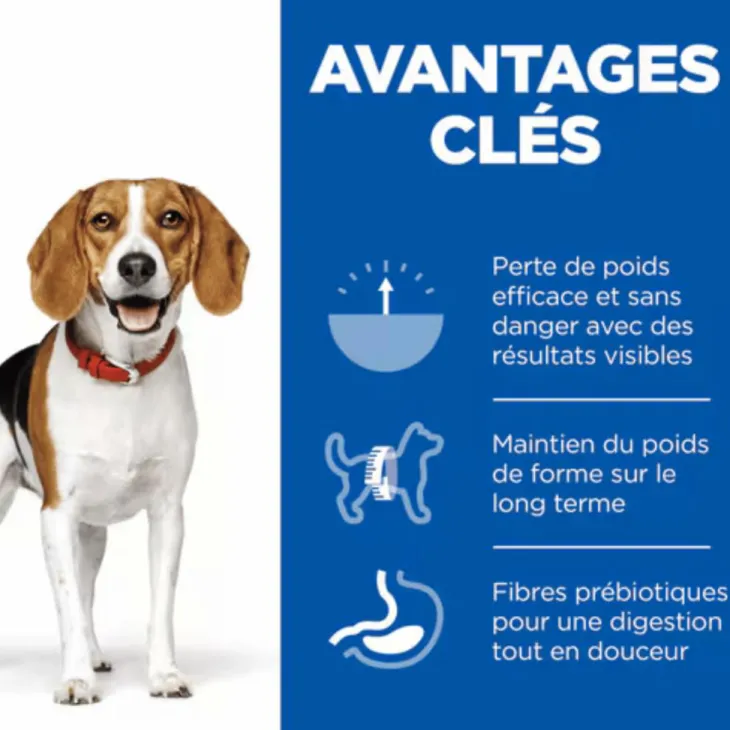 Croquette pour chien adulte de petite taille Weight au poulet Hill's - 2 kg