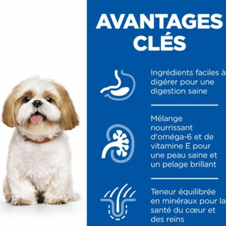 Croquette pour chien mature de petite taille au poulet Hill's - 3 kg
