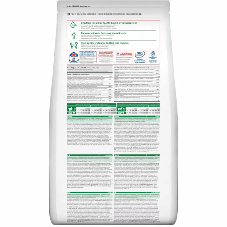 Croquette pour chiot au poulet Hill's - 12 kg