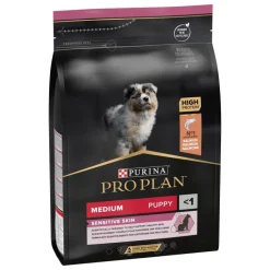 Croquette pour chiot de taille moyenne peau sensible Pro Plan - 3 kg