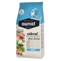 Croquettes pour chien junior Ownat classic - 12 kg