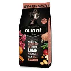 Croquettes pour chien medium à l'agneau Ownat Ultra - 12 kg