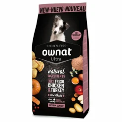 Croquettes pour chiot medium junior Ownat Ultra - 12 kg
