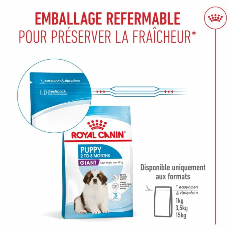 Croquettes pour chiot Royal Canin Giant - 15 kg