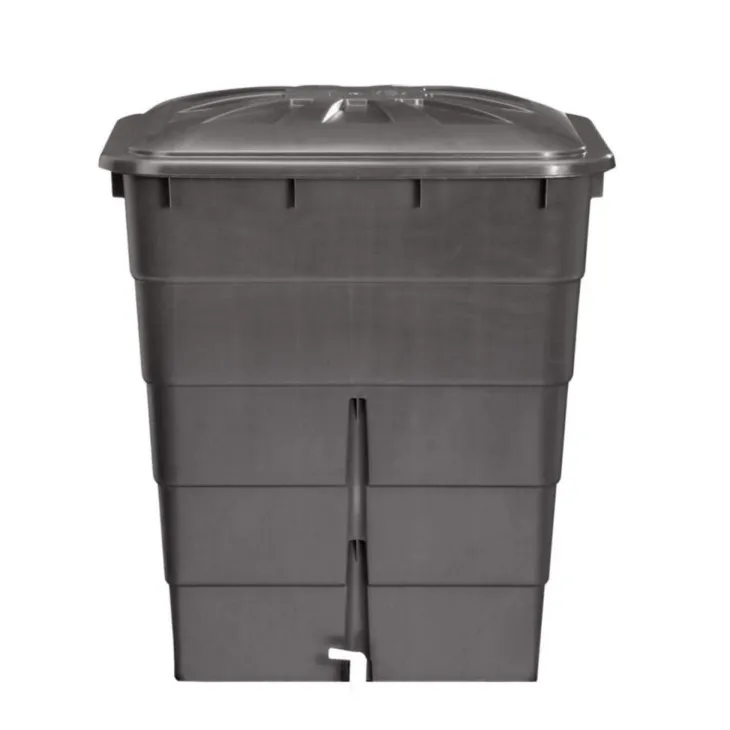 Cuve rectangulaire avec couvercle gris graphite Graf – 300 L