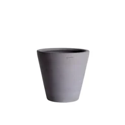Cuvier contemporain en terre grise H 52 x Ø 53 cm