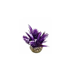 Décor hop violet en plastique 9 cm