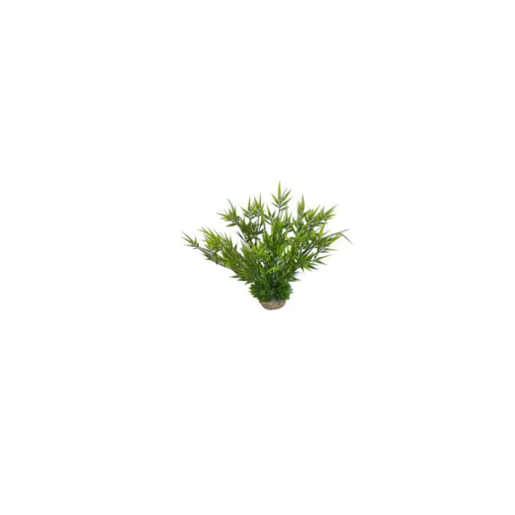 Décor marin imitation bambou en plastique vert Ø 10 x H 25 cm