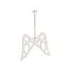 Décoration à suspendre ailes d’ange en aluminium blanc - 9 x 10 cm
