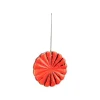 Décoration à suspendre forme soleil en verre rouge - Ø 8 cm