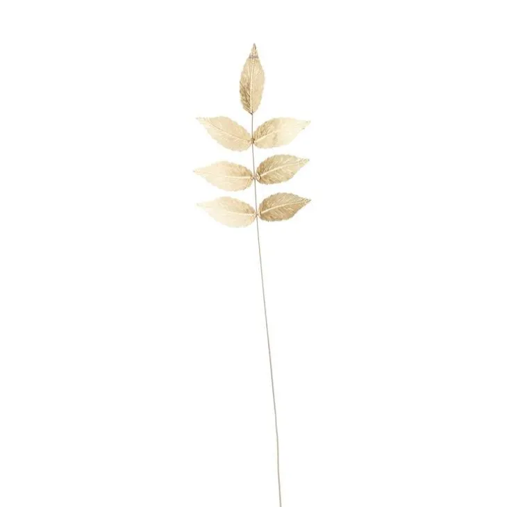 Décoration bouquet tige en métal coloris bronze – 56 x 14 cm