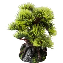 Décoration d’aquarium bonsaï miniature artificiel vert Europet - 8 cm