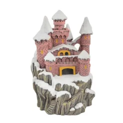 Décoration pour aquarium coloris multicolore en résine château de princesse d'hiver Aquatlantis - 9,5 x 9,5 x 13,5 cm