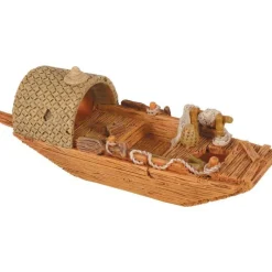 Décoration pour aquarium en résine coloris marron Zolux pagode Asie modèle 3 trous – Taille S