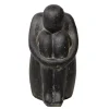 Décoration pour jardin aquatique coloris noir en pierre reconstituée figurine humaine SEDA SAD Instens - 30 cm