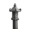 Décoration pour jardin aquatique coloris noir en pierre reconstituée lampe de jardin SEDA - 120 cm
