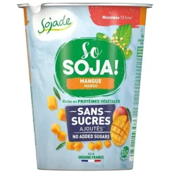 Dessert végétal mangue sans sucre ajouté So Soja - 400g