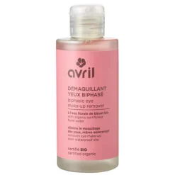 Démaquillant yeux biphasé à l'eau florale de bleuet Bio Avril - 150 ml