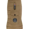Doudoune pour chien en tissu recyclé coloris camel Wouapy - Taille XXS
