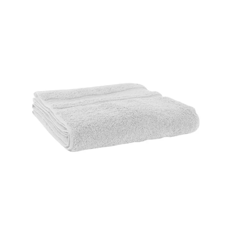 Drap de bain coloris blanc 100% coton biologique Nuances - 100 x 140 cm