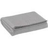 Drap de douche Bora gris perle 130x70 cm