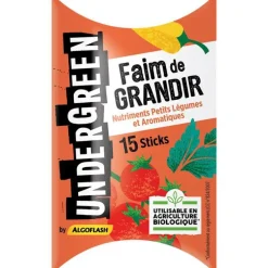 Engrais faim de grandir pour légumes aromatiques en stick x 15
