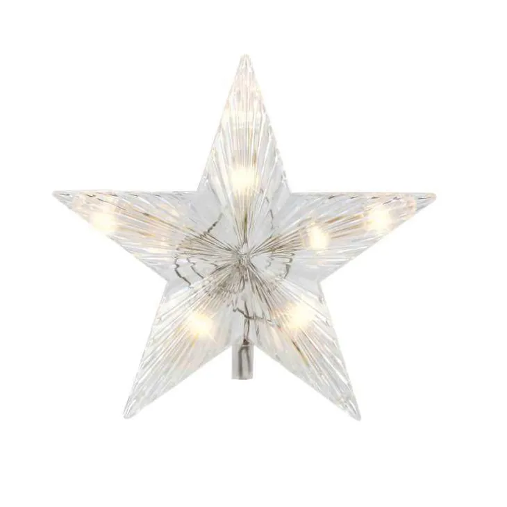 Etoile lumineuse LED à lumière fixe blanc chaud sur secteur - 0,2 m