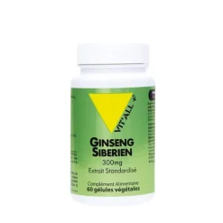 Extrait standardisé de ginseng sibérien en boite de 300 mg