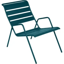 Fauteuil bas coloris bleu acapulco Monceau Fermob - 73 cm
