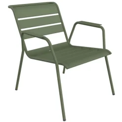 Fauteuil lounge en acier vert cactus Fermob Monceau - 87 x 77 x 86 cm