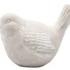 Figurine oiseau coloris gris en ciment - 15 x 10,5 x 11,5 cm