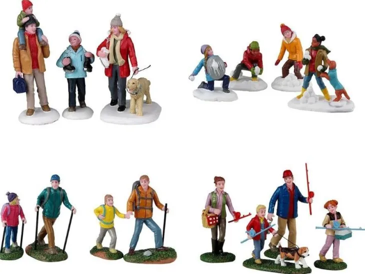 Figurine pour village de Noël Lemax Vail village thème Rester en forme !