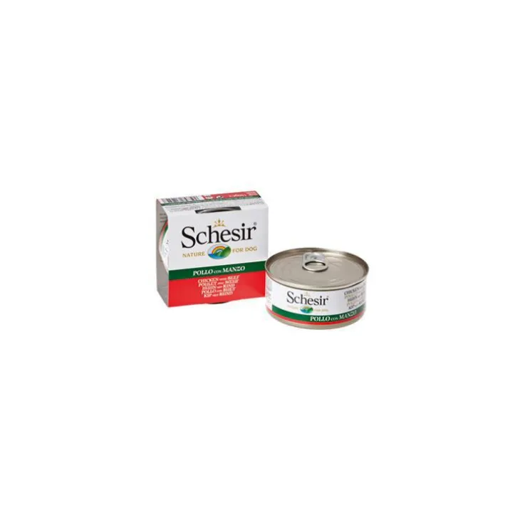 Filets de poulet avec bœuf en gelée - boite de 150 g