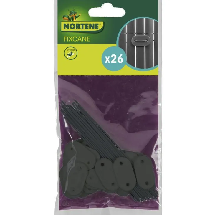 Fixations pour canisse Fixcane Gris par 26