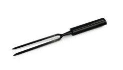 Fourchette courte pour plancha coloris noir en titane Forge Adour - 29,5 x 2,8 x 1,5 cm