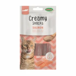Friandise en crème pour chat au saumon Bubimex Creamy x 4 - 60 g