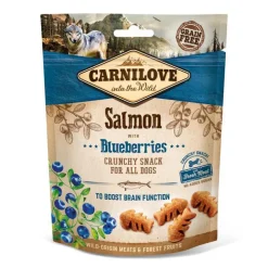 Friandise pour chien croquant au saumon et myrtilles Carnilove - 200 g