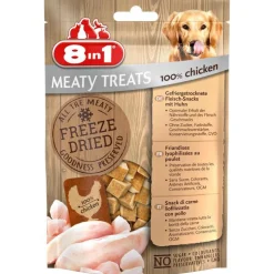 Friandises pour chien freeze dried poulet 8in1 Meaty Treats - 50 g