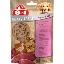 Friandises pour chien freeze dried canard 8in1 Meaty Treats - 50 g